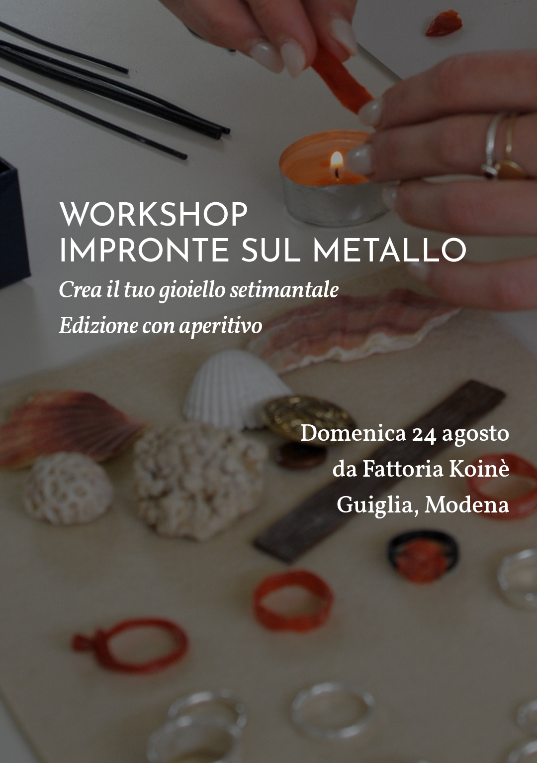 Workshop Impronte & Aperitivo - Guiglia Modena
