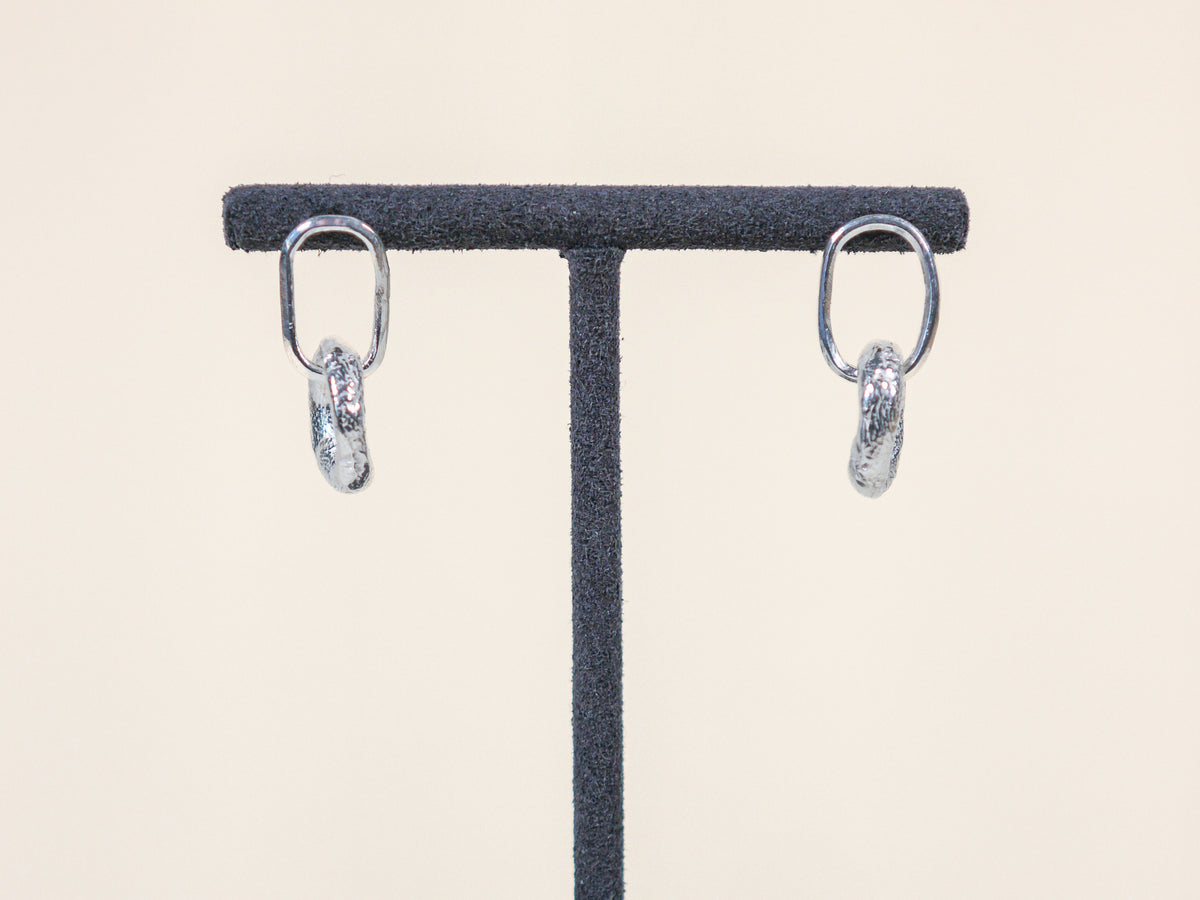 Large hoop earrings