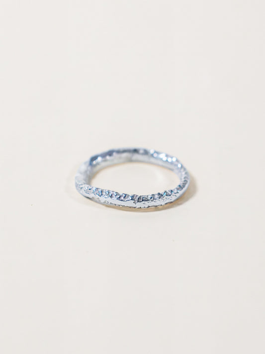 Anello Perigeo - Pezzo unico in argento Meteora n. 15