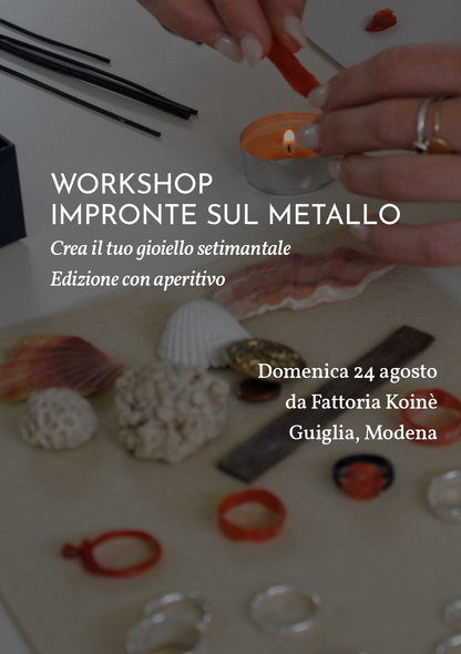 Workshop Impronte & Aperitivo - Guiglia Modena
