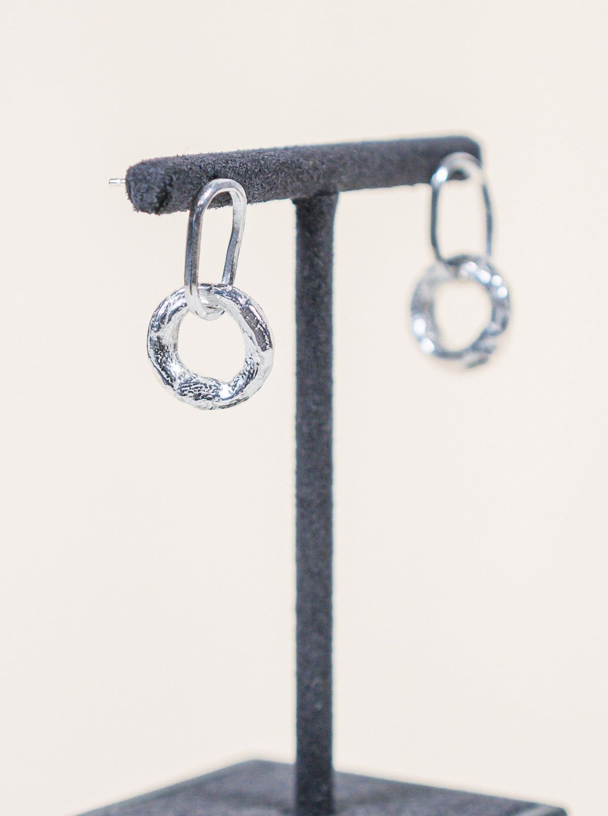 Large hoop earrings